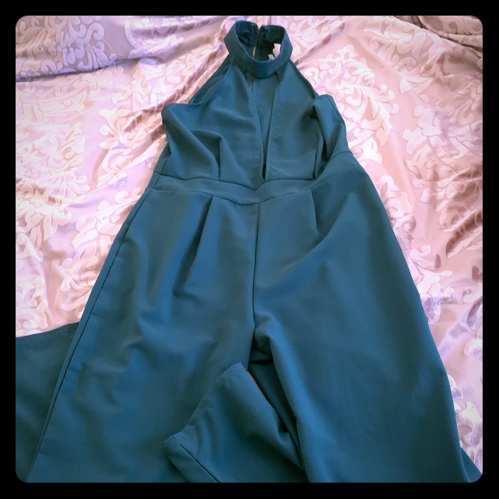Green long romper
